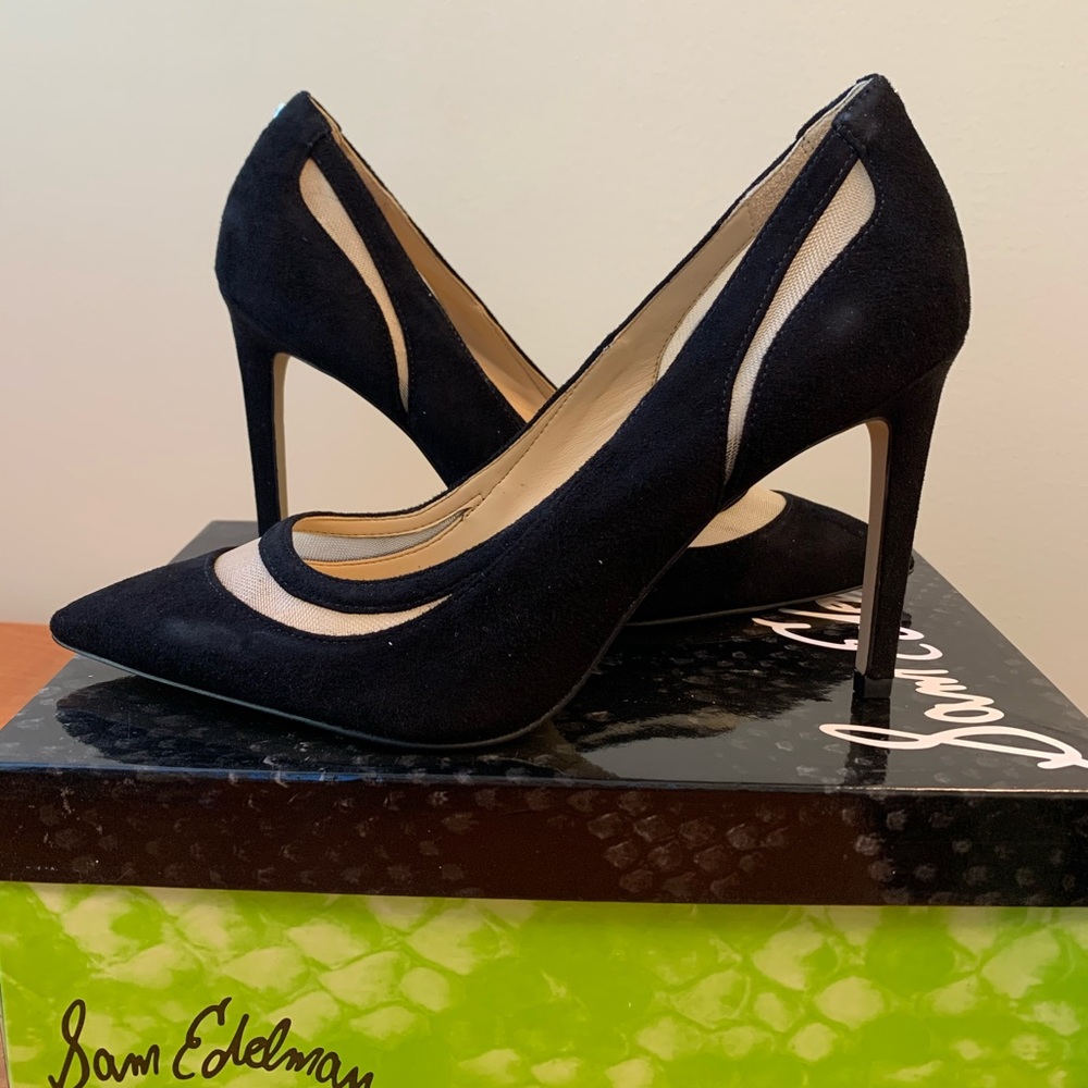 Sam Edelman Nixon heels in black suede
